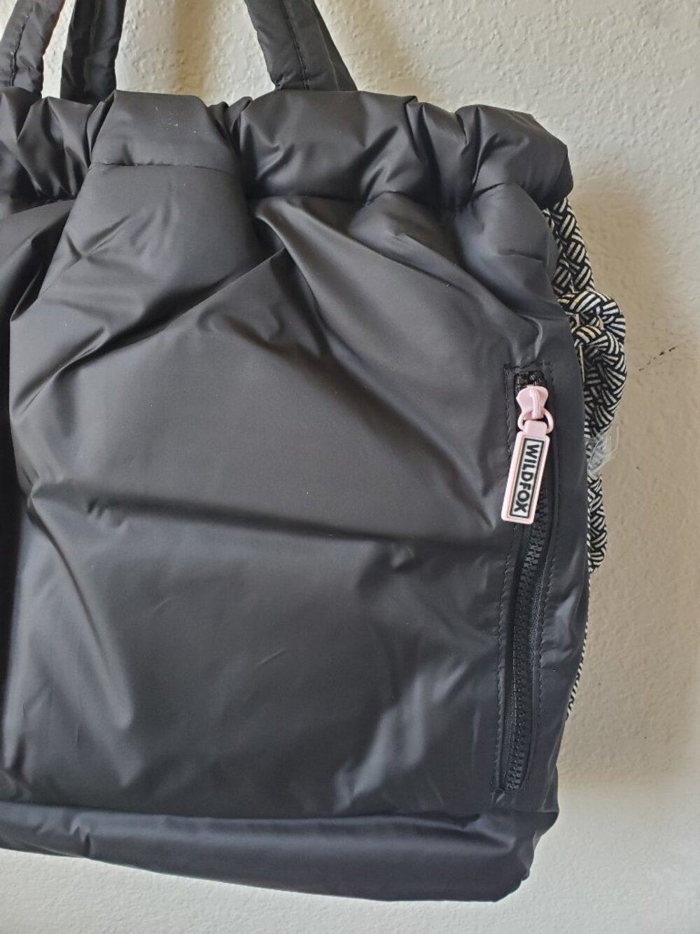 Wildfox Black & Gray  Drawstring Backpack - Picture 4 of 14